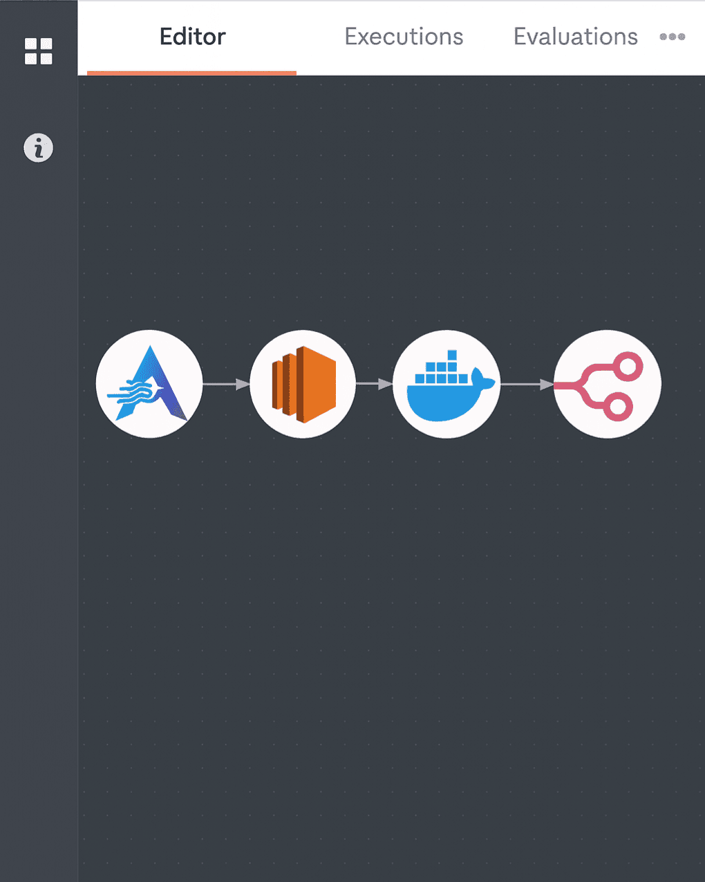AI Stream Solutions n8n workflow showing private server and Docker containerization